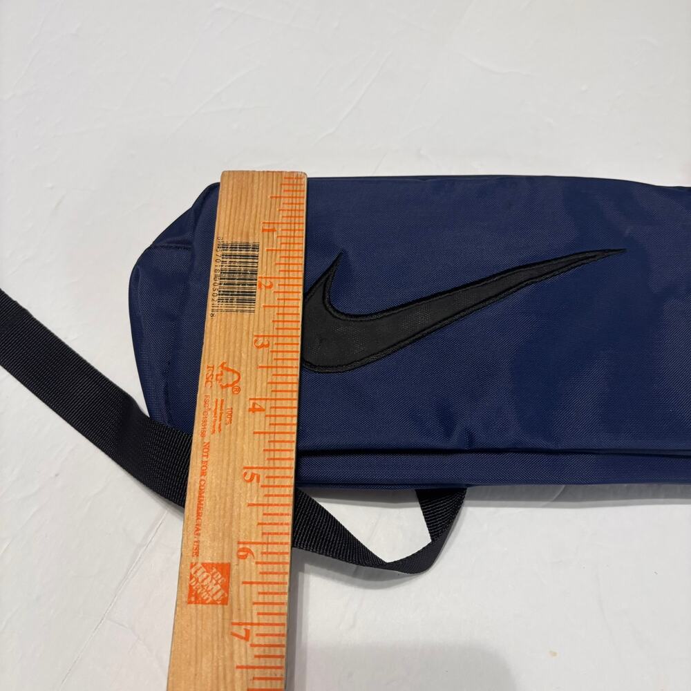 Nike Blue Nylon Waist Pack Fanny Pack Crossbody Swoosh Travel Bag - Picture 2 of 6